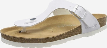 ROHDE T-Bar Sandals in White: front