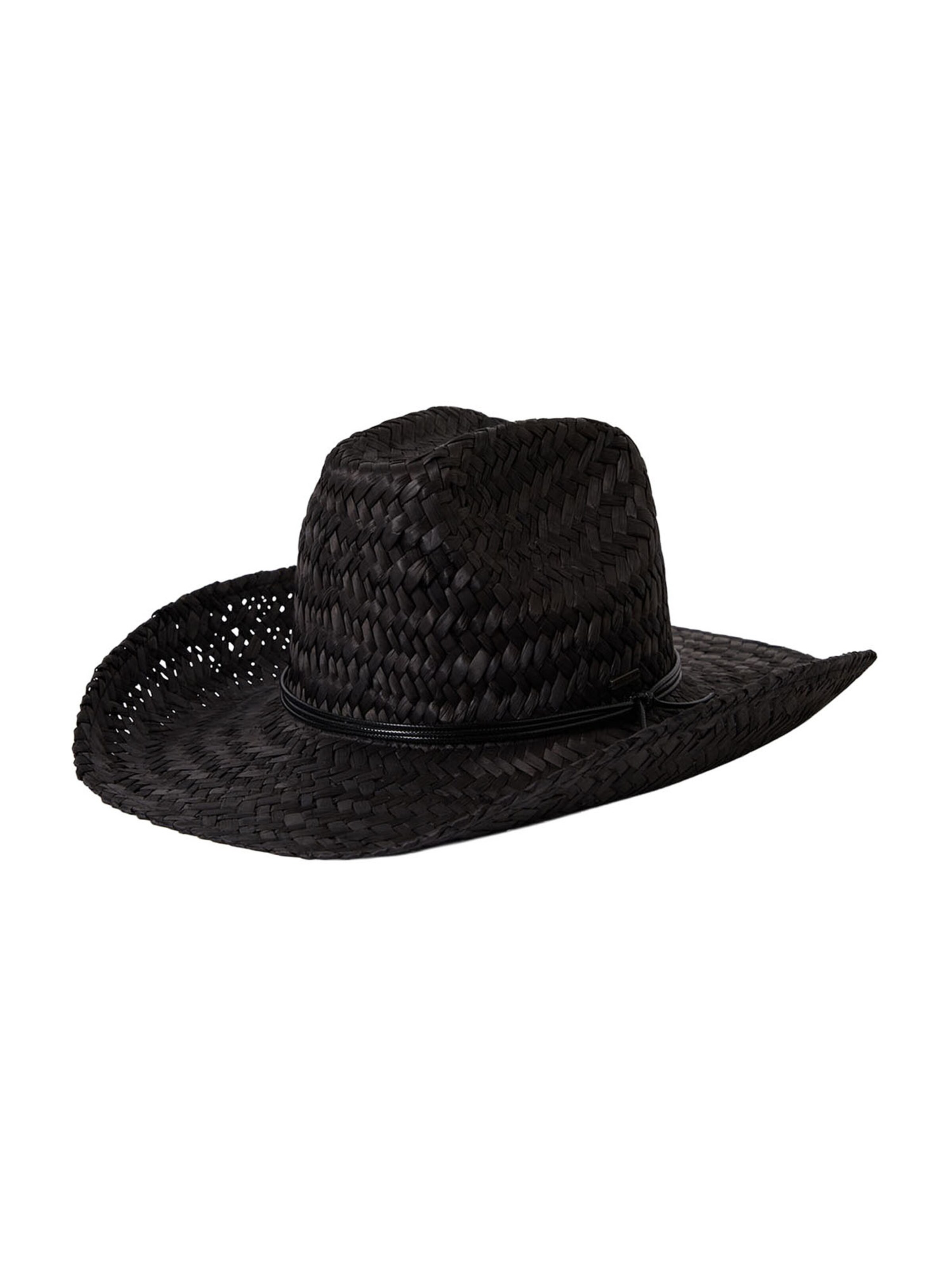 Brixton Hut 'HOUSTON II' in Schwarz: Vorderseite