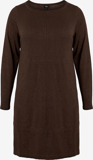 Zizzi Knitted dress 'MSHAPE' in Chocolate, Item view