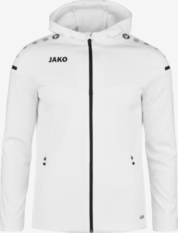 JAKO Athletic Jacket in White: front