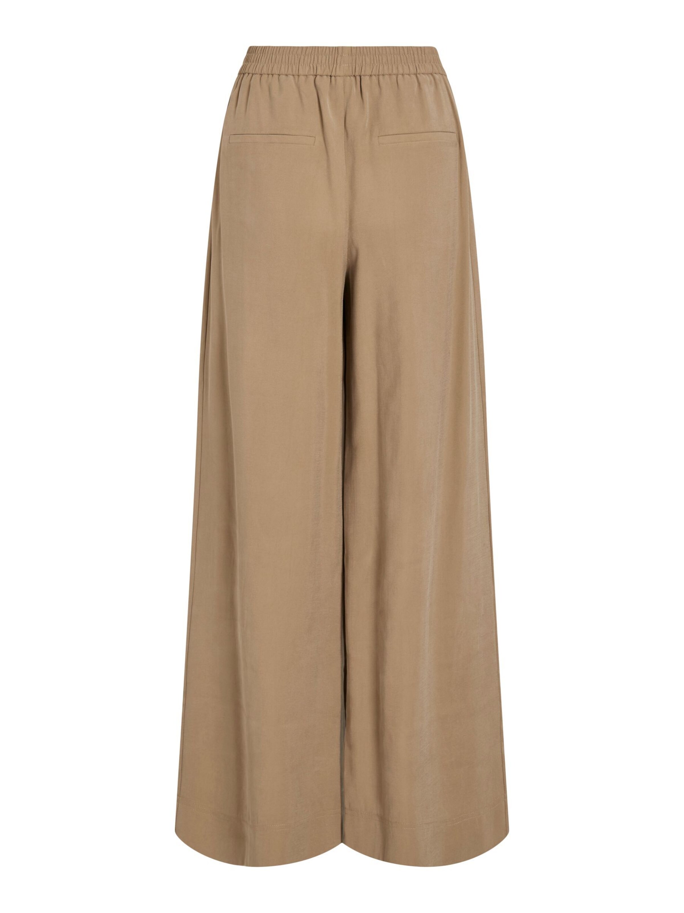 ROUGE EDIT Wide Leg Bukser i brun