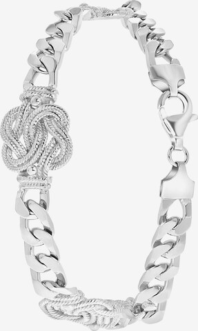 Lucardi Bracelet 'Dagi Knoten' in Silver: front