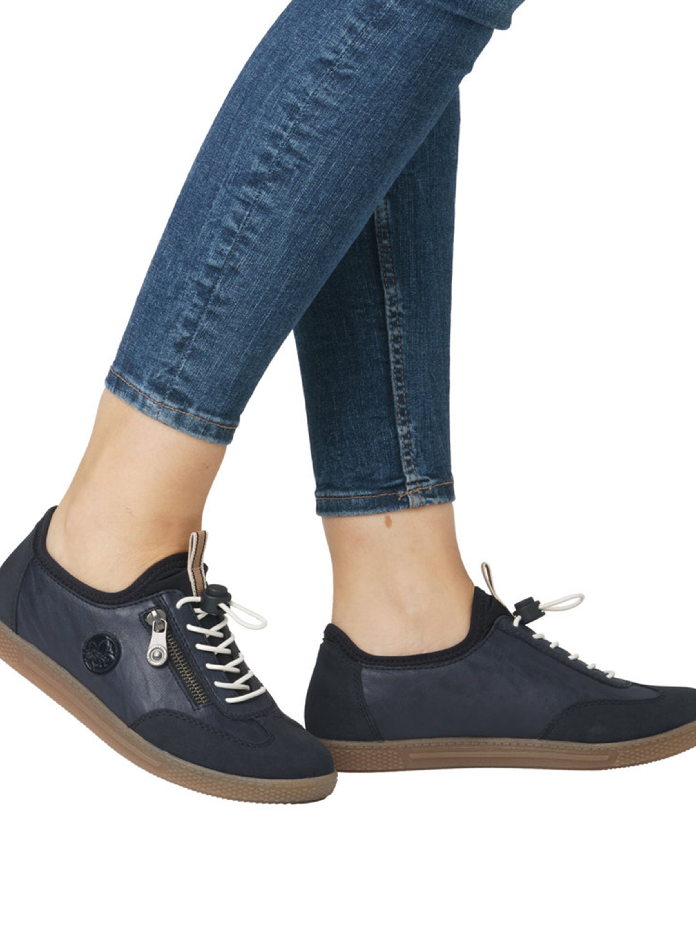 Baskets basses Rieker en bleu