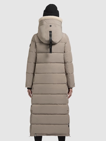 khujo Vinterfrakke ' CLARESSE TEDDY ' i beige
