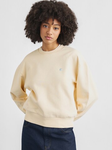 Sweat-shirt 'Casey' Carhartt WIP en beige : devant