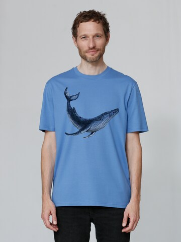 Watapparel Shirt ' Wal ' in Blauw: voorkant