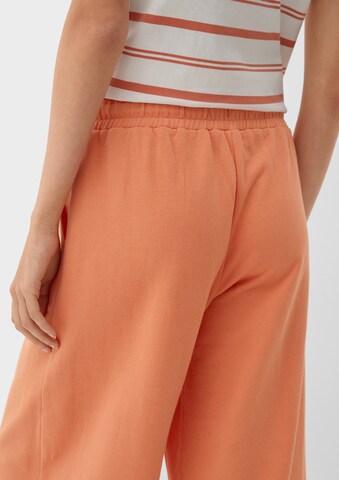 Wide Leg Pantalon s.Oliver en orange