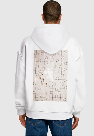 Sweat-shirt 'Missing Piece' Merchcode en blanc : devant