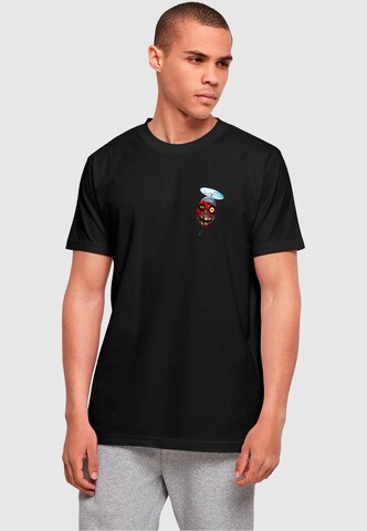 T-Shirt 'Deadpool - Zombie Head' ABSOLUTE CULT en noir : devant