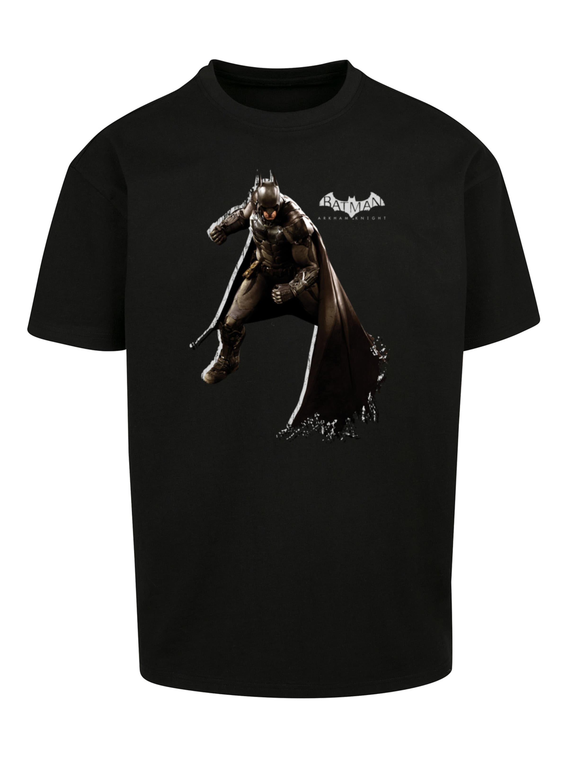 F4NT4STIC Shirt 'DC Comics Batman Arkham Shadow Stance' in Black: front