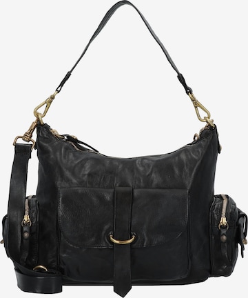 Campomaggi Schoudertas 'Elda' in Zwart: voorkant