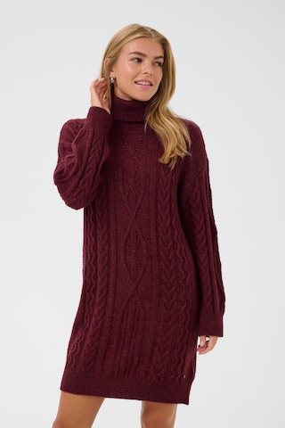 Cream Sukienka z dzianiny 'Skie' w kolorze czerwony: przód