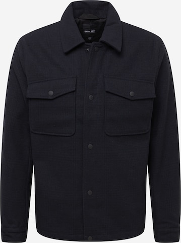 Veste mi-saison 'DEX' Only & Sons en noir : devant