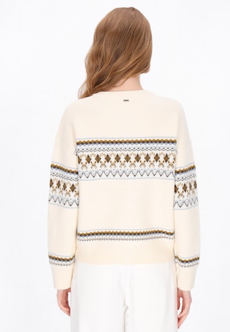 Cardigan DreiMaster Maritim en blanc