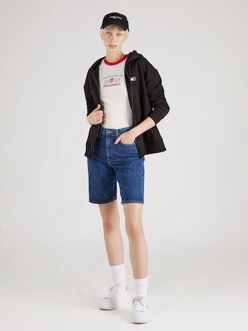 Tommy Jeans Mikina – černá