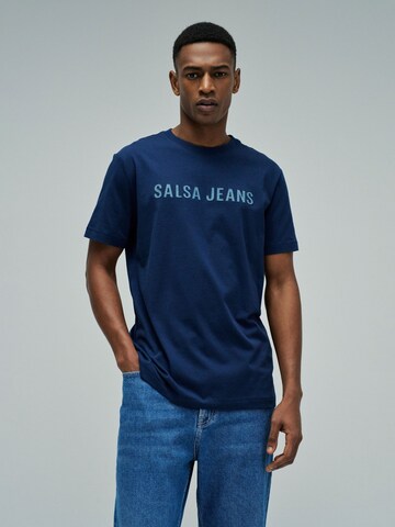Salsa Jeans Shirt in Blauw: voorkant