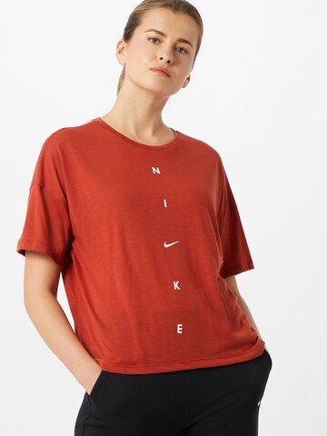 NIKE - Camiseta funcional en rojo: frente