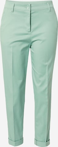 Sisley Trousers with creases in Green: front