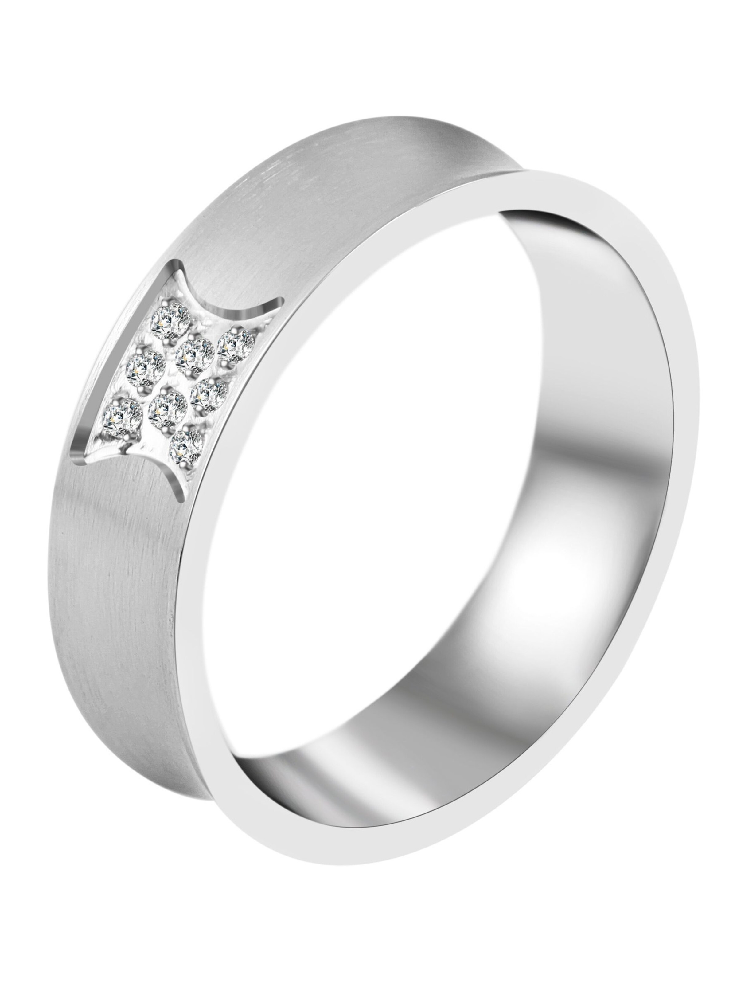 Akzent Ring 'Perfect Match, langlebig' in Silver: front