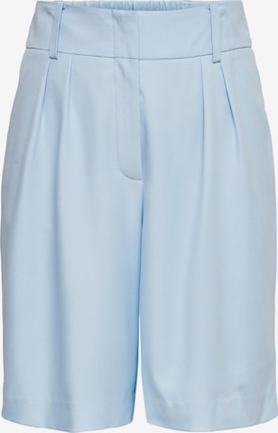 Only Petite Pleat-Front Pants in Blue: front