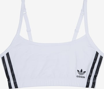 ADIDAS ORIGINALS Bralette ' Scoop Originals ' in Weiß: predná strana