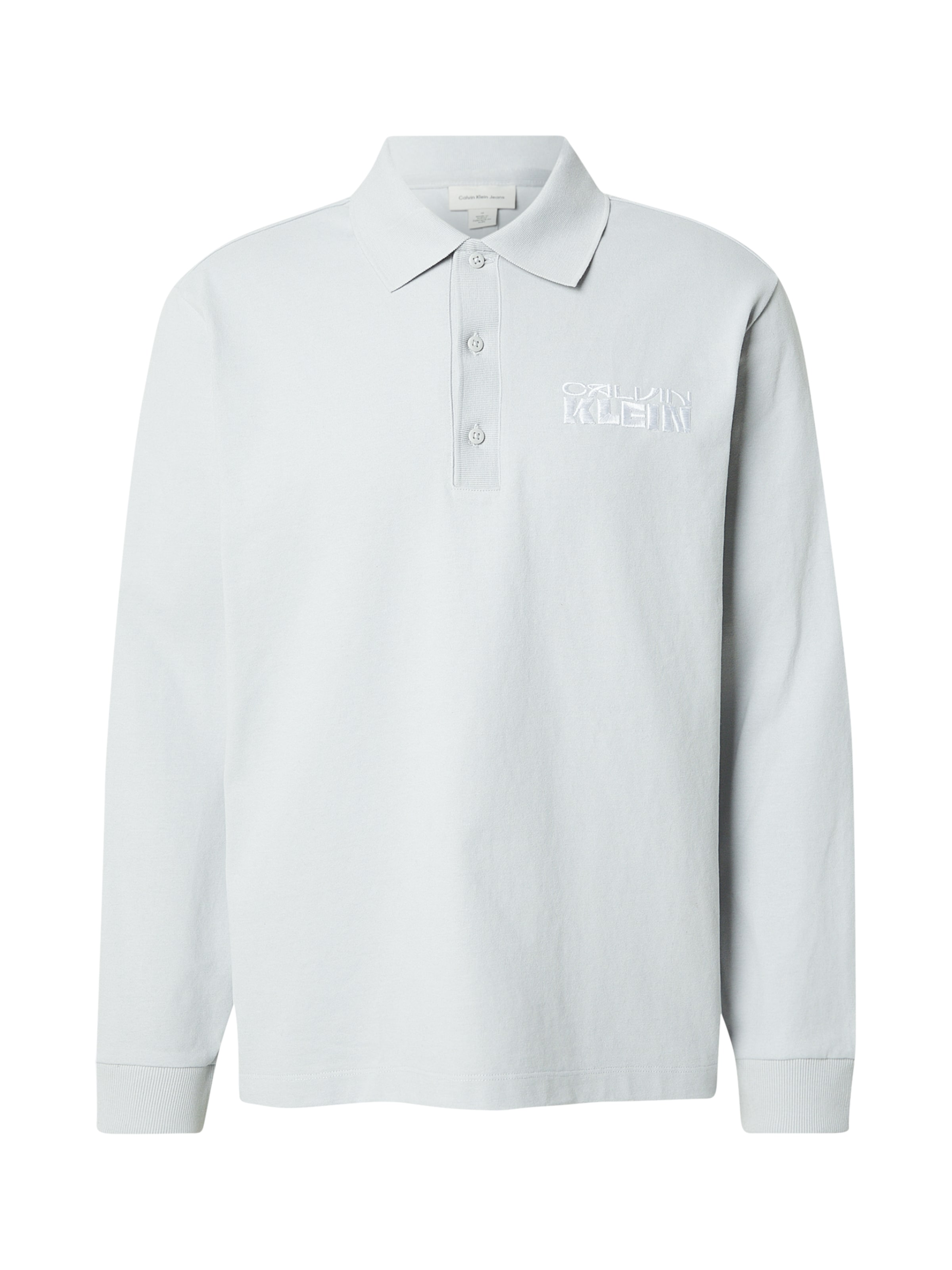 Calvin Klein Jeans Футболка в Светло-серый / Белый, Обзор товара