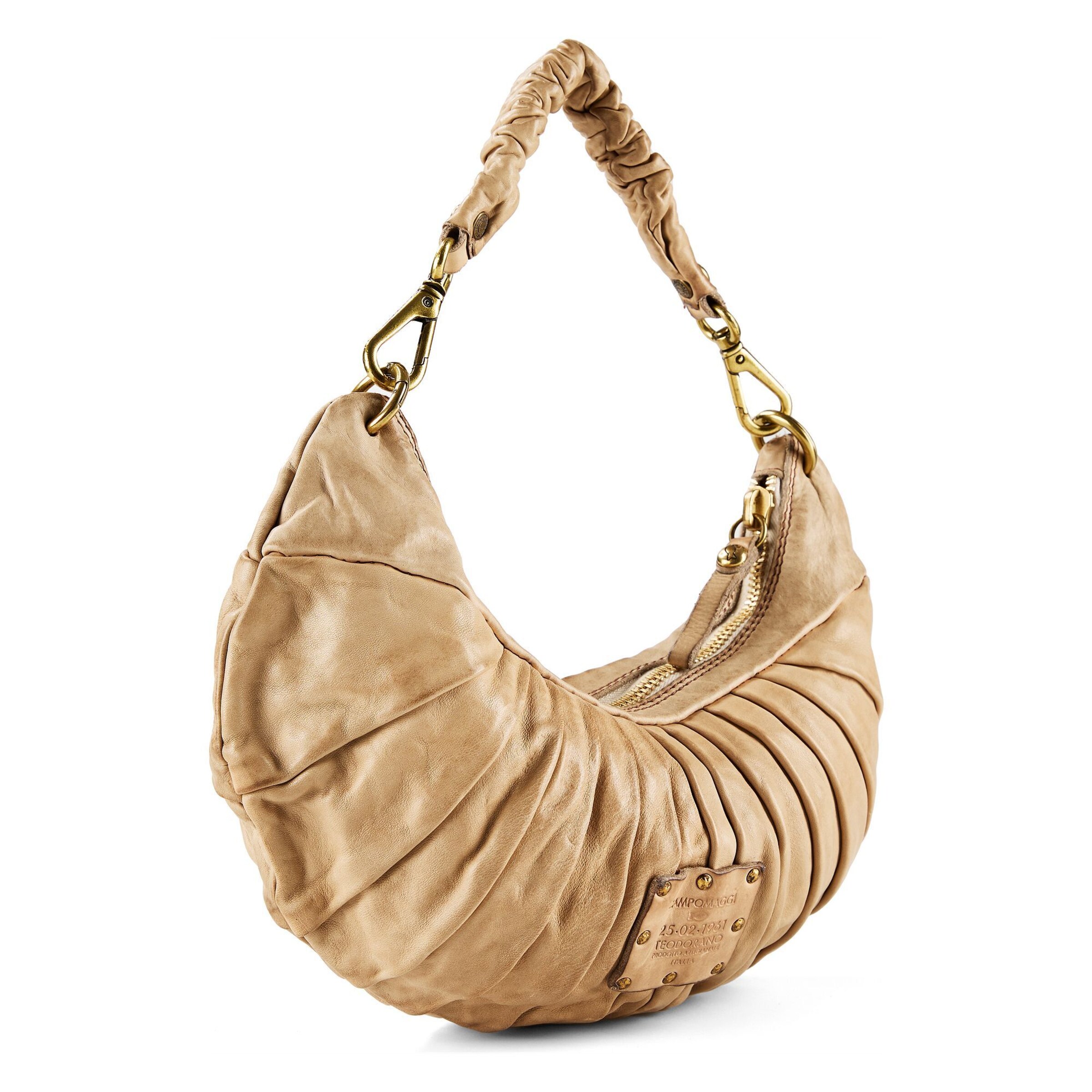 Campomaggi Schultertasche 'Luna' in Beige