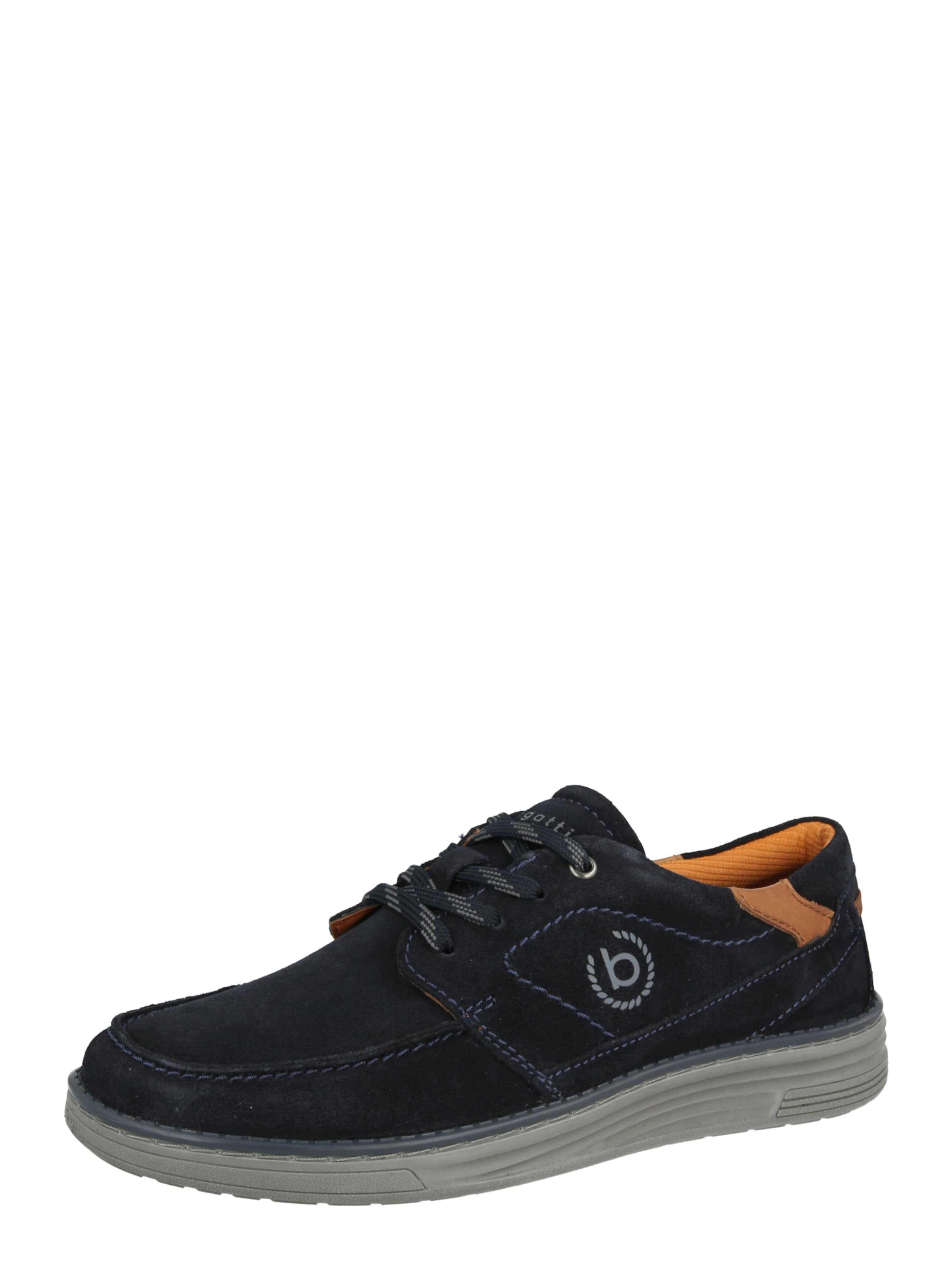 bugatti - Zapatos con cordón en azul: frente