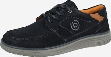bugatti - Zapatos con cordón en azul: frente