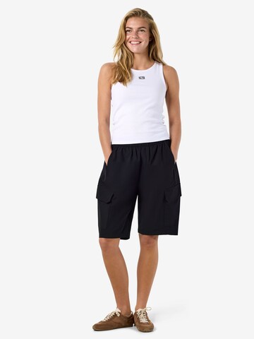 Noisy may Loosefit Cargobroek 'NMKirby' in Zwart