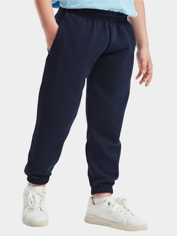 regular Pantaloni 'Sweatpants with cuffs for kids' di FRUIT OF THE LOOM in blu: frontale