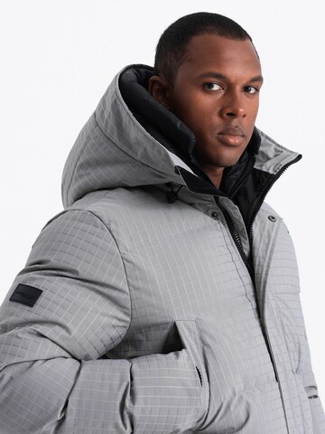 Ombre Winter jacket 'OM-Jalj-0201' in Grey