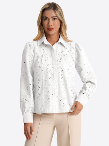 Camicia da donna di Imily Bela in bianco: frontale