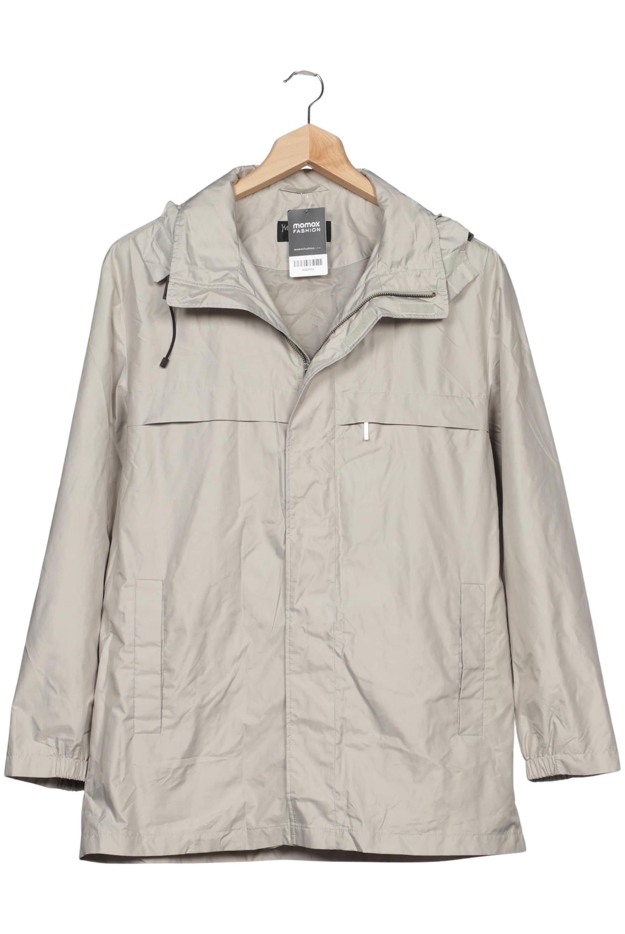 YVES SAINT LAURENT Jacket & Coat in 5XL in Beige: front