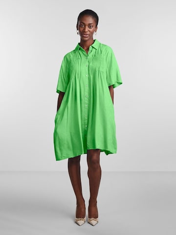 Y.A.S Sukienka koszulowa 'FIRA' w kolorze zielony