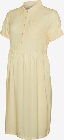 Robe-chemise 'MELANI LIA' MAMALICIOUS en jaune : devant