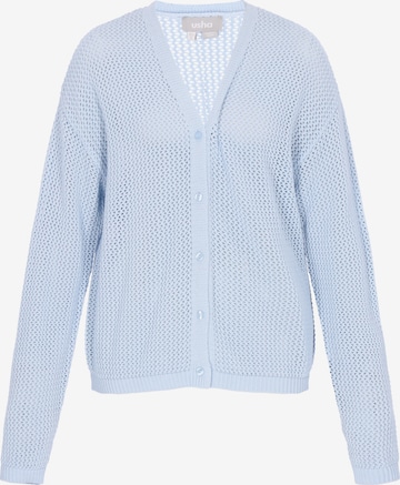 Usha - Cárdigan en azul: frente