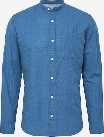 JACK & JONES Regular fit Overhemd 'BLUSUMMER CHESTER' in Blauw: voorkant
