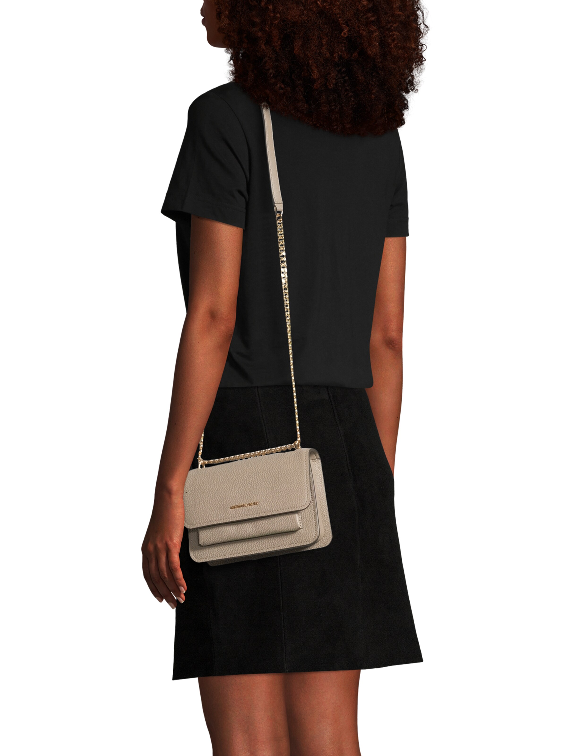 MICHAEL Michael Kors Axelremsväska 'Claire' i beige: framsida