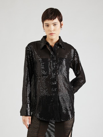 TOPSHOP Blouse in Black: front