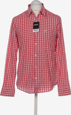 BOSS Orange Button Up Shirt in L in Red: front