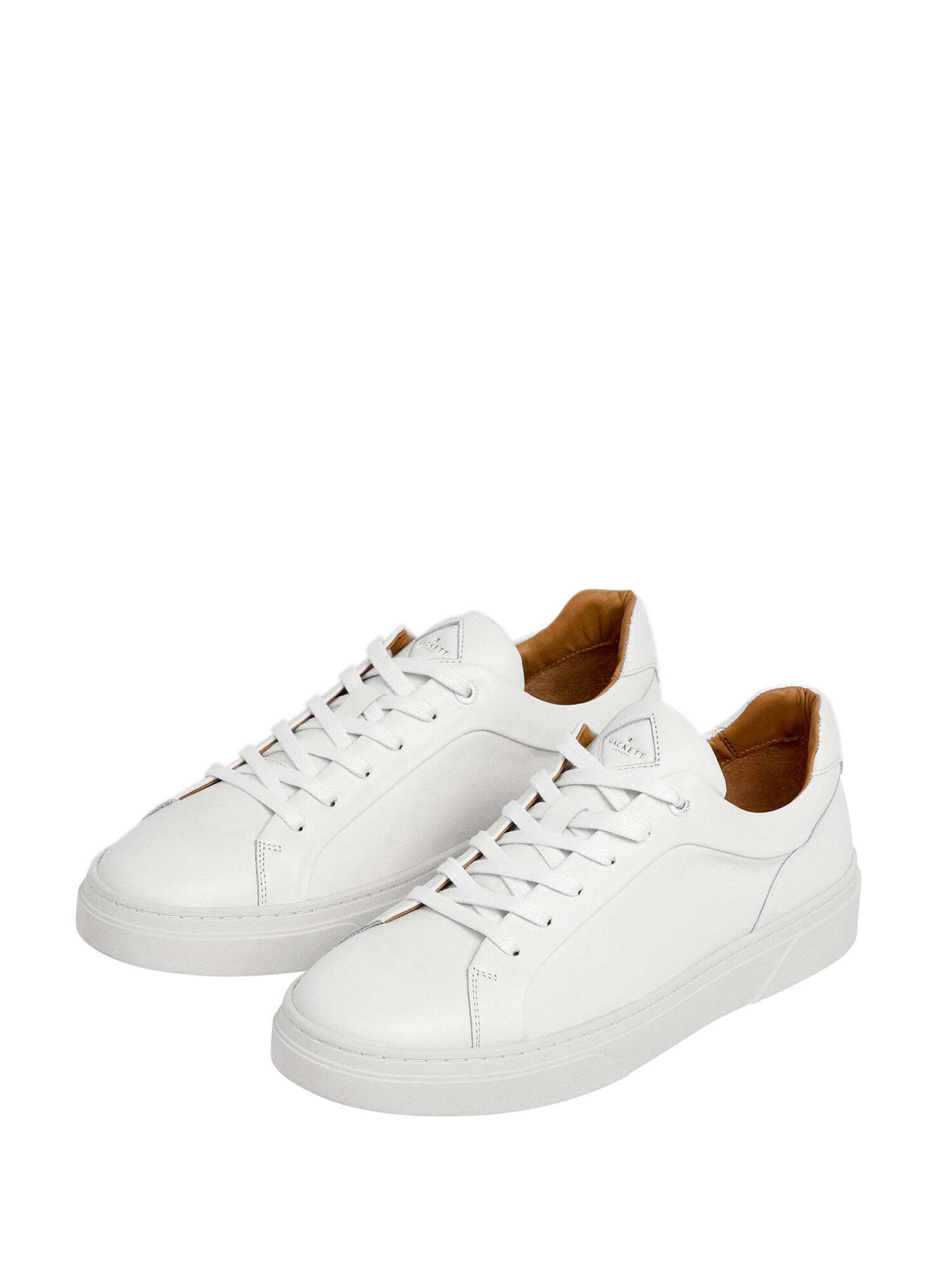 Baskets basses 'Hackney Class' Hackett London en blanc