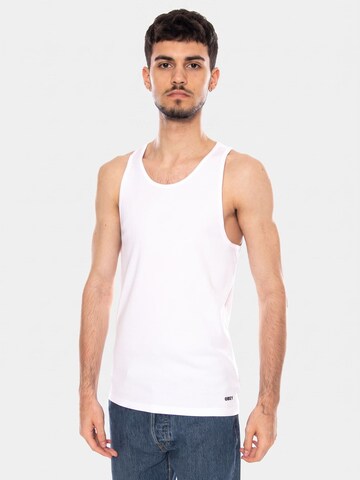 Obey Shirt 'STANDARD RIB TANK 2 PACK' in Wit: voorkant