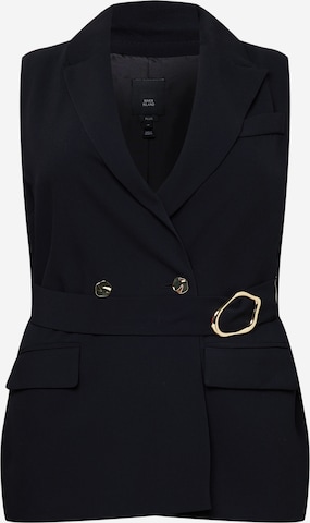River Island Plus Suit Vest in Black: front