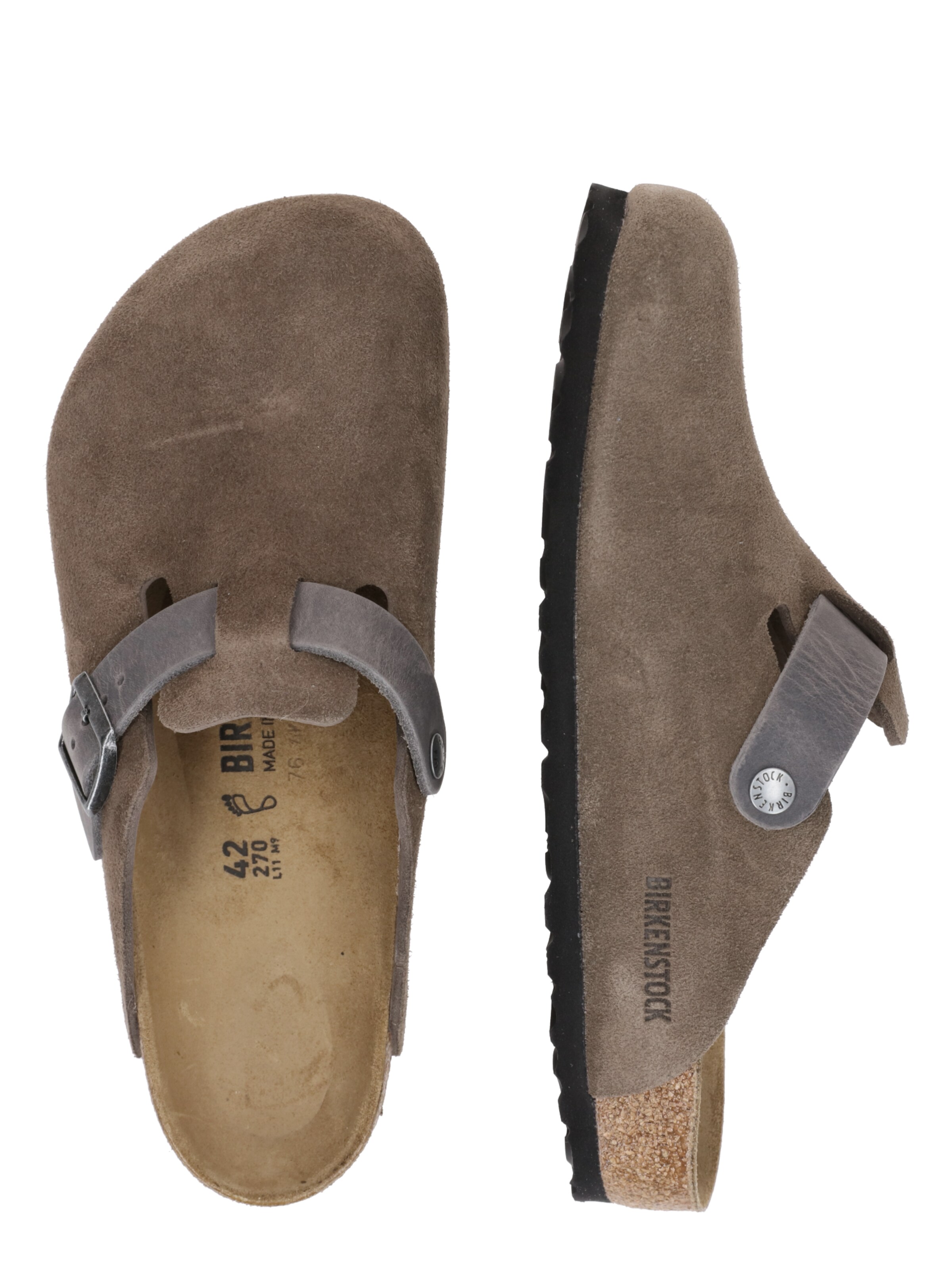 BIRKENSTOCK - Zapatos abiertos 'Boston' en gris
