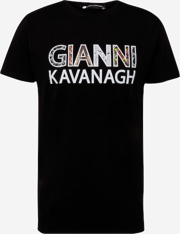 Tricou 'Amazonia' de la Gianni Kavanagh pe negru: față