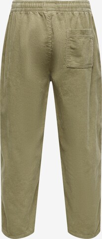 Loosefit Pantaloni 'Laus' de la Only & Sons pe verde