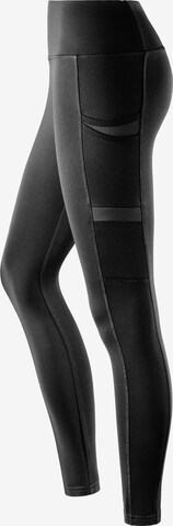 LASCANA ACTIVE - Skinny Calças de desporto em preto