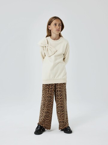 NAME IT Wide leg Broek in Bruin