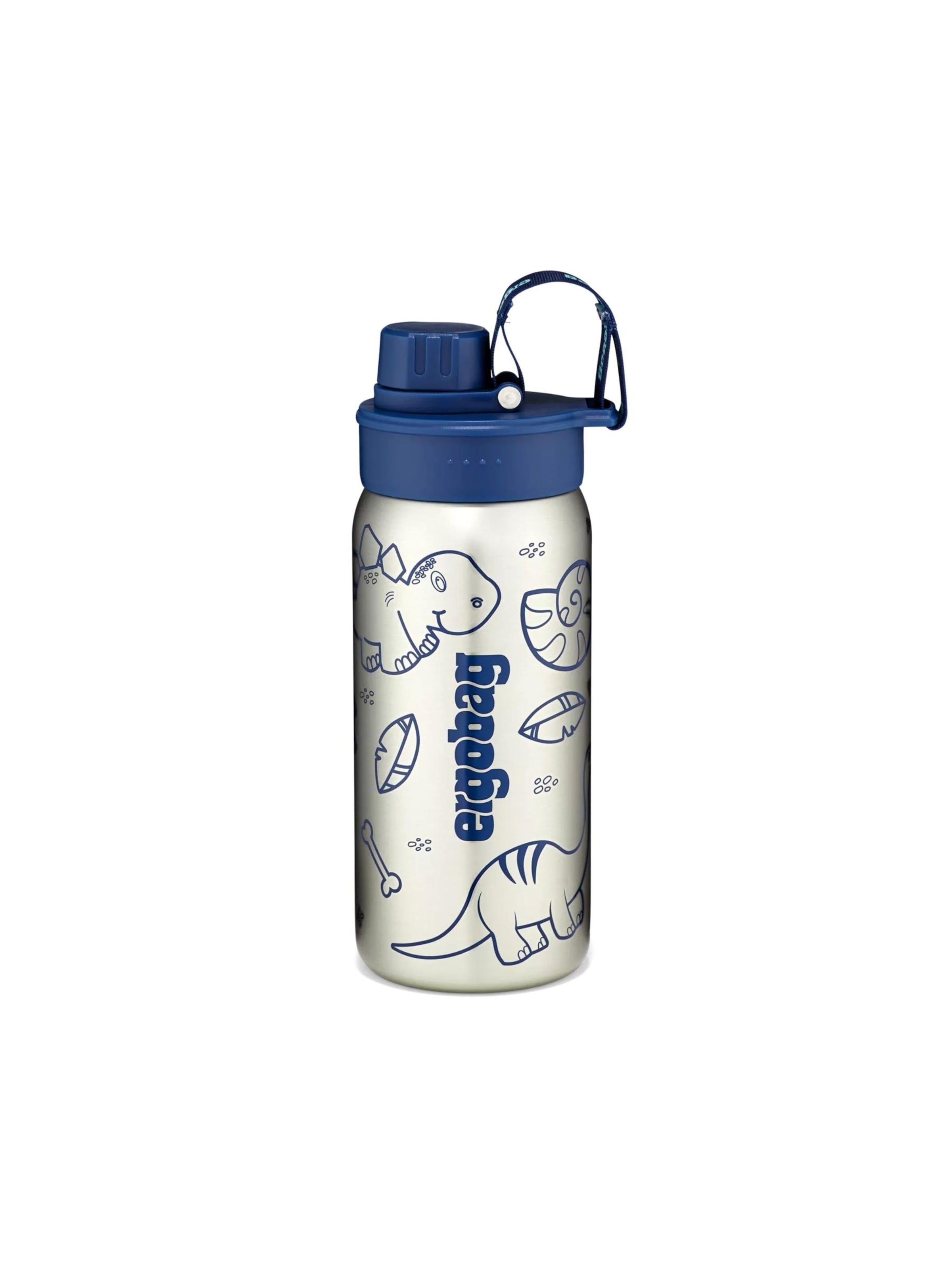 ergobag Drinking Bottle 'Trinkflasche Edelstahl Trinkflasche' in Blue: front